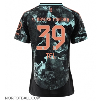 Billige Fotballdrakt Bayern Munich Mathys Tel #39 Replika Bortedrakt Dame 2024-25 Kortermet
